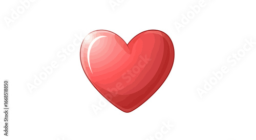 Creative Graphic Representation of a Heart Symbol, Emotions, Digital Art, Modern Design, Colorful Environment, Abstract Viewpoint