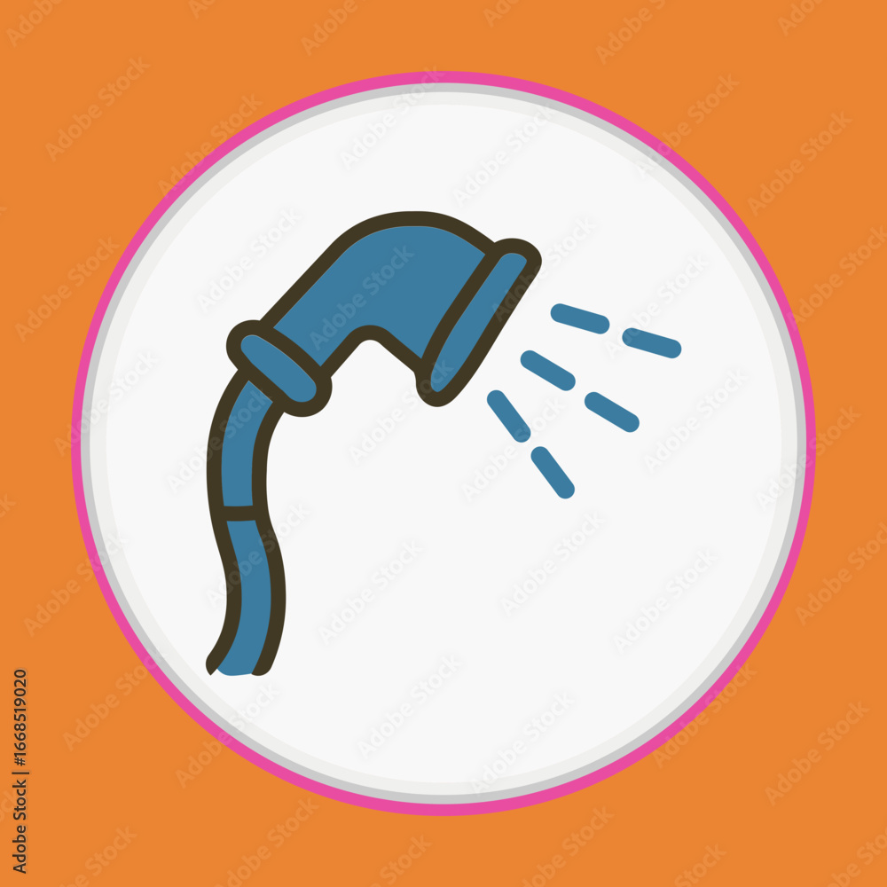 Fototapeta premium Pet Shower Icon