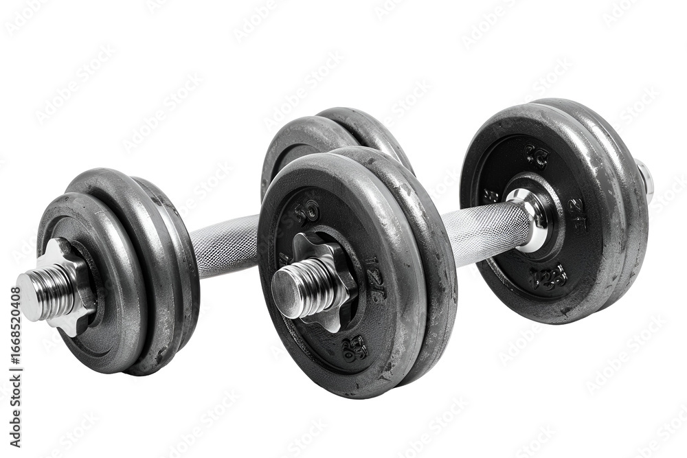 Naklejka premium Heavy Dumbbell Weightlifting Exercise Fitness Strength Training
