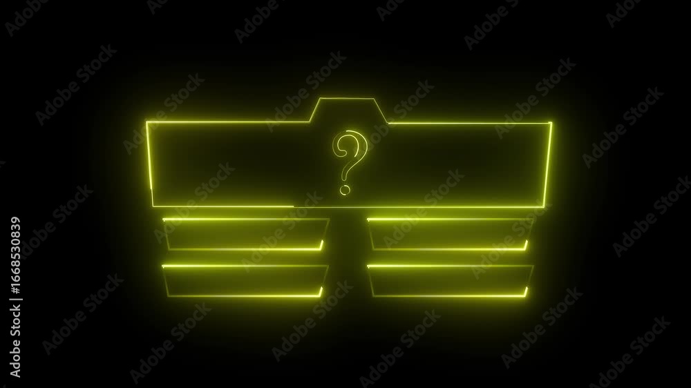 3D 4k question mark rotation animation on green screen chroma key ...
