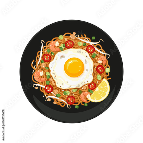 A plate of fried rice with egg