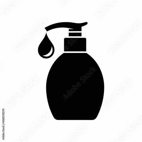 black plastic bottle