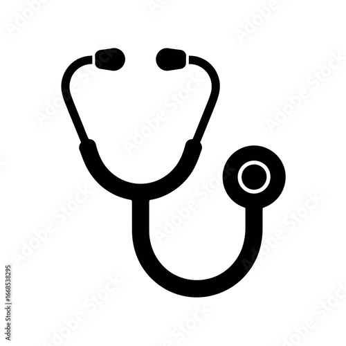 stethoscope isolated on white