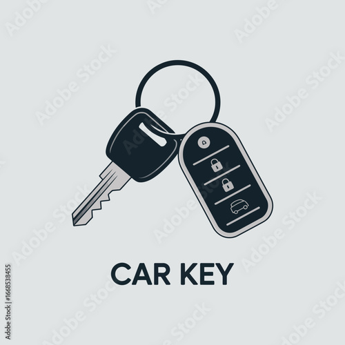 car key with lock