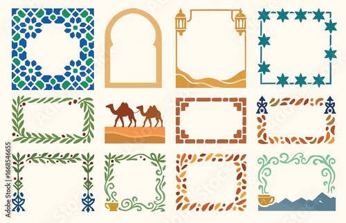 Turkey-Themed Arabic and Middle Eastern Frame Design Set