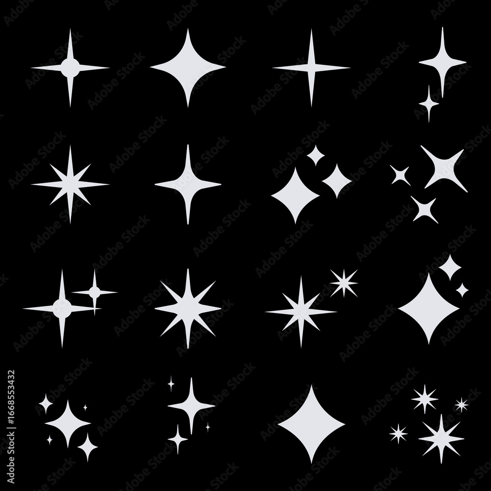 Obraz premium Stars Background Utilitarian Cosmic Pattern