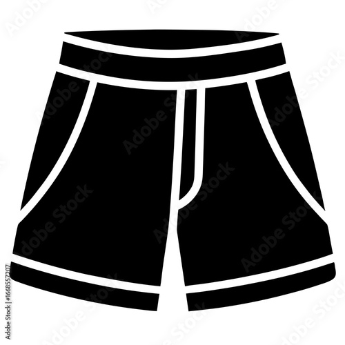 Sport Shorts Silhouette Vector