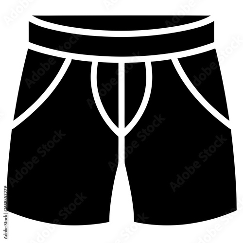 Sport Shorts Silhouette Vector