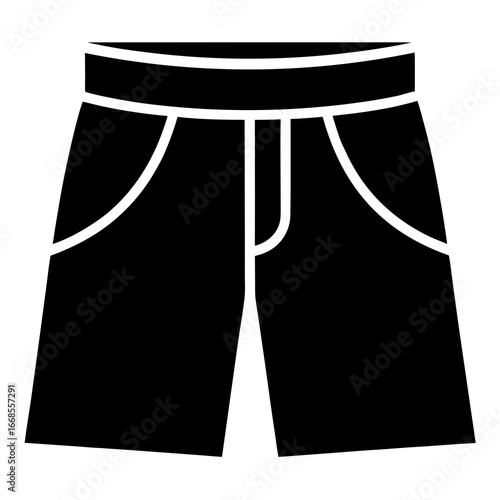 Sport Shorts Silhouette Vector