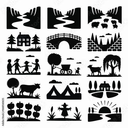 set of animals icons