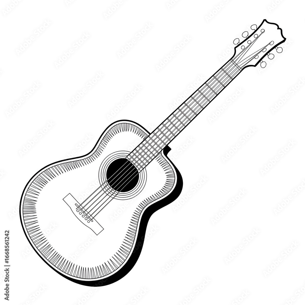 acoustic guitar isolated on white acoustic guitar isolated on white