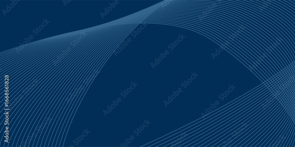 Fototapeta premium Wave line of flowing particles over dark abstract vector background, smooth curvy shape shining dots fluid array. 3d dots blended mesh, future technology relaxing wallpaper.