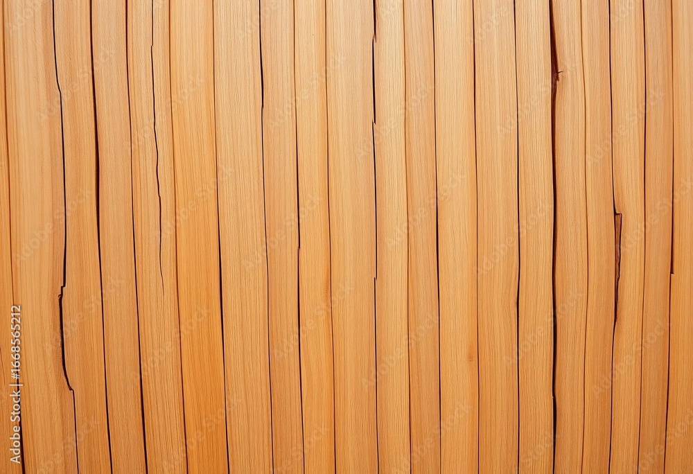 Fototapeta premium Close-up of natural bamboo wood, showing rich texture and grain, warm, stripes