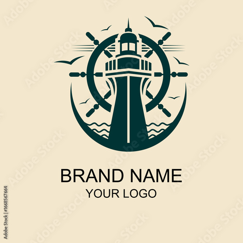 Lighthouse logo design templa...