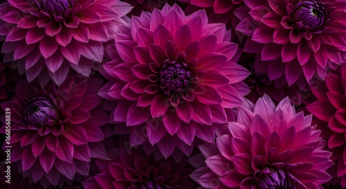 Tapestería de finales de otoño de Dahlia Pink Dahlia de color púrpura profundo.