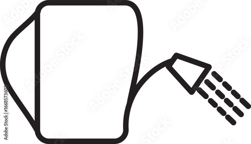 ofvs641 OutlineFilledVectorSign ofvs - watering can irrigation vector icon .