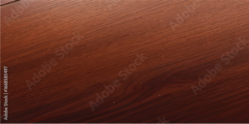 Polished High Gloss Brown Wood Texture – Rich Lacquered Planks with Retro Grain Surface for Elegant Vintage Backdrops and Premium Furniture Design