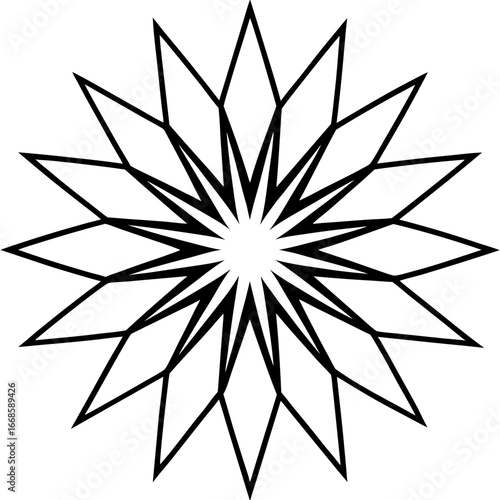 Petal Burst Silhouette
