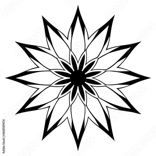 Petal Burst Silhouette