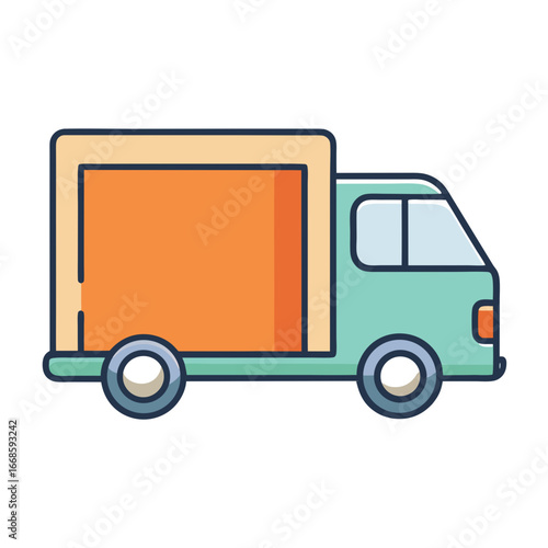 Delivery Truck Vector Illustration