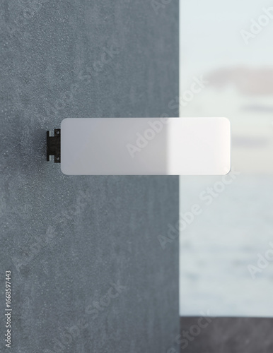 Minimal Wall Sign Mockup