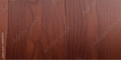 High Gloss Deep Brown Lacquered Wooden Planks with Polished Shine – Luxurious Retro Timber Surface Featuring Rich Grain Texture for Premium Backgrounds