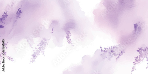 Gentle Lavender Watercolor Wash with Subtle Gradient Layers – Artistic Abstract Purple Texture for Elegant Invitations, Branding, Posters, and Premium Templates