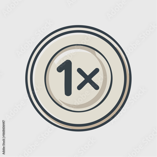 single portion plate icon labeled serving size for recipe apps