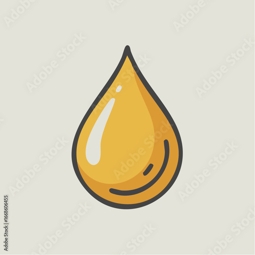 single oil droplet icon labeled fat for recipe nutrition