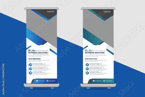 Business Roll Up Banner Design | Corporate Advertising Template