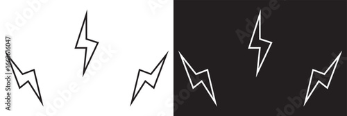 Teardrop outline vector design. Minimalist illustration featuring three teardrop outlines mirrored in negative space, ideal for abstract design and backgrounds. vector illustration