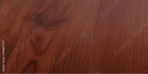 Close-Up of Deep Brown High Gloss Lacquered Wooden Paneling – Elegant Polished Wood Texture with Natural Grain, Retro Background, and Rich Reflective Surface