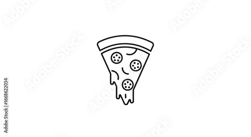 A delicious slice of pizza with melted cheese, a classic and irresistible comfort food, perfect for any occasion