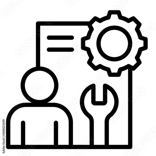 Customer Support Gear  Icon Set Multiple Style Collection