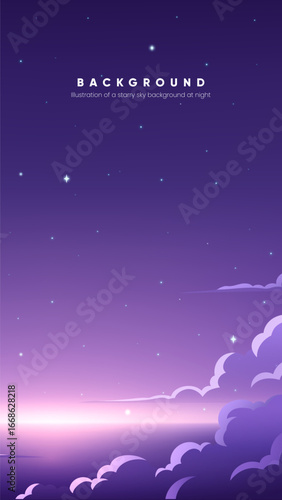 Photography Vertical version of the night sky background illustration