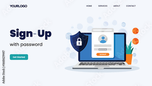 Secure Login and Sign Up with Password Protection