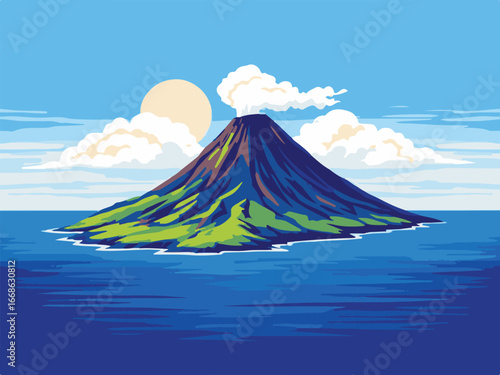 Volcano Eruption Landscape