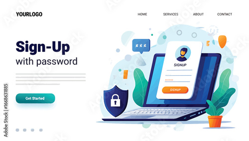 Sign-Up with Password Secure Online Account Creation