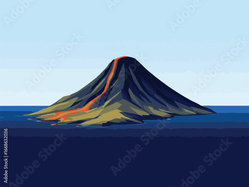 Volcano Eruption Landscape