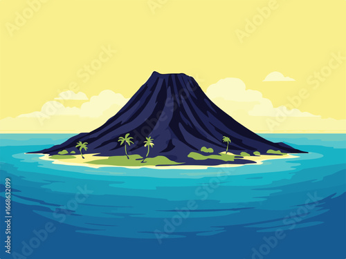 Volcano Eruption Landscape