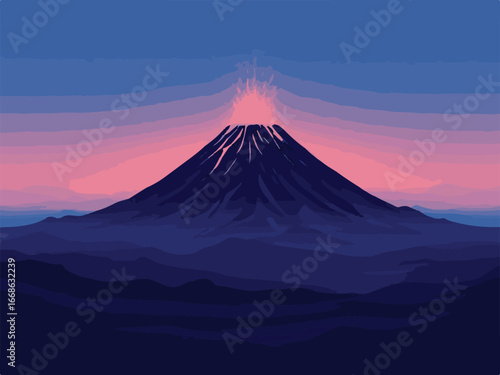 Volcano Eruption Landscape