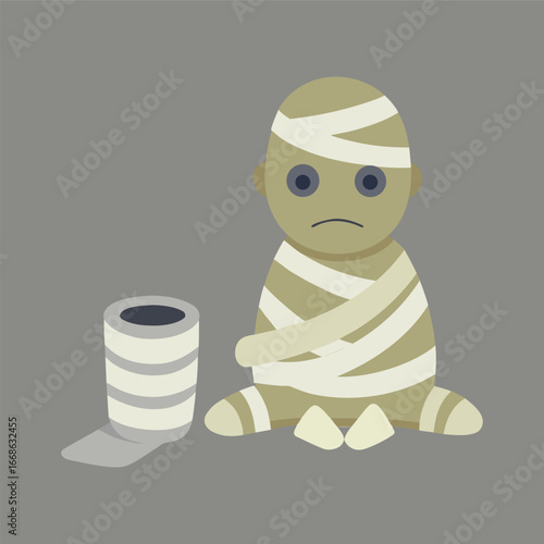 Mummy Unraveled Into Toilet Paper Pile