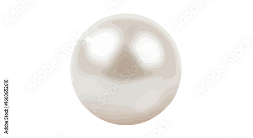 Luminous Round Pearl: A Symbol of Elegance and Natural Beauty.
