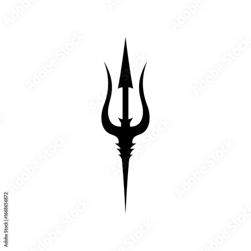 Trident Illustration for Mythology Themes