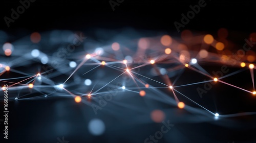 Digital Connectivity: A captivating illustration of interconnected nodes and lines, depicting the complexity and seamlessness of global digital communication.