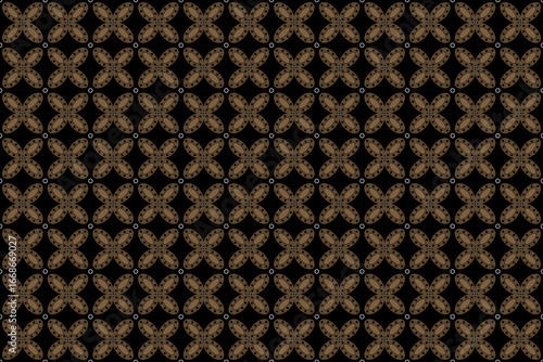 seamless batik kawung pattern, traditional indonesia motif java culture