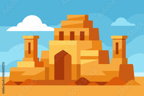 vector illustration of a building