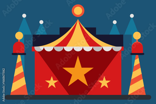 circus tent vector illustration
