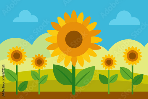 sunflower on the field