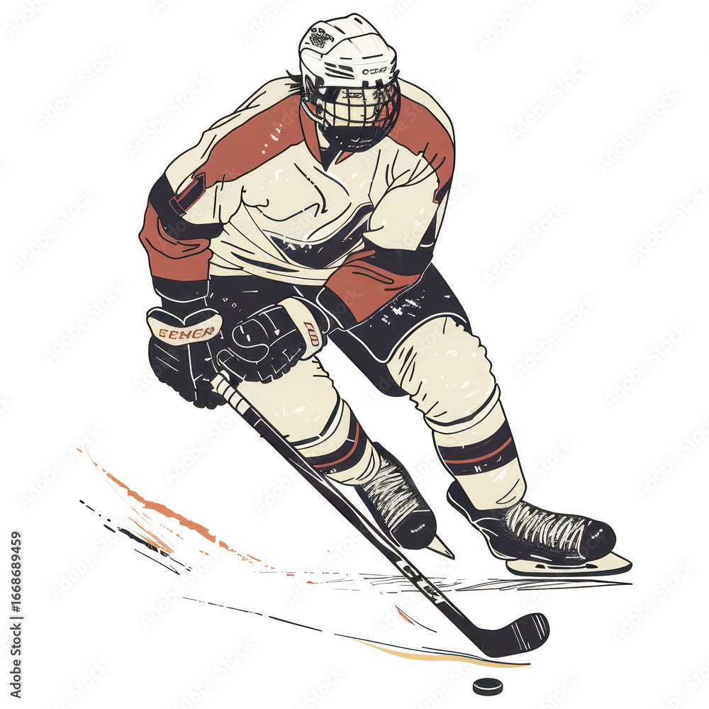 Obraz premium PNG Ice hockey illustrated clothing footwear.